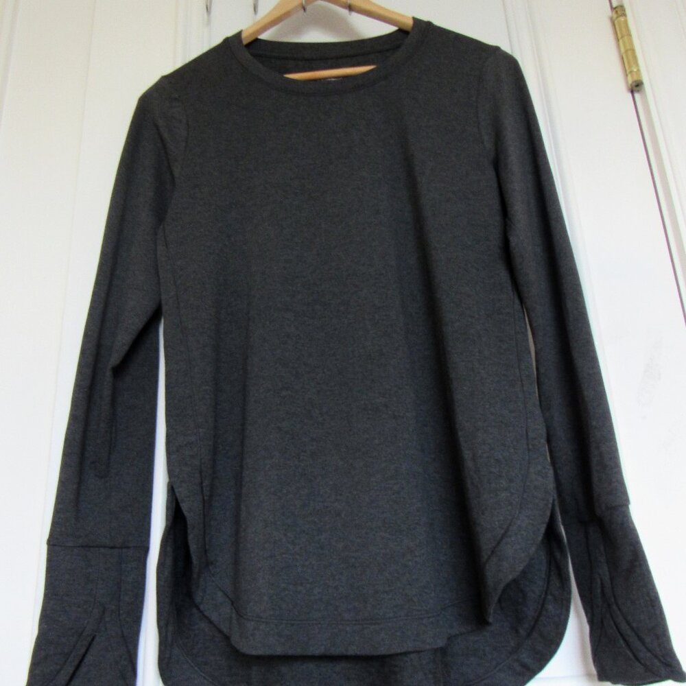 Athleta Women's Shade of Grey/Green S Long Sleeve Shirt